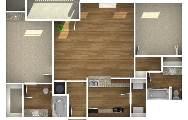 2 beds, 2 baths, 972 sqft, $1,375