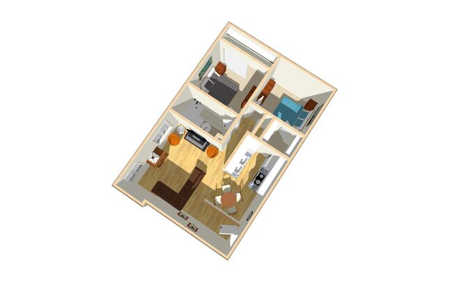 2 beds, 1 bath, 950 sqft, $2,892, Unit 323