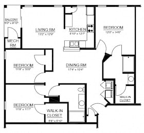 3 beds, 2 baths, 1,402 sqft, $2,721