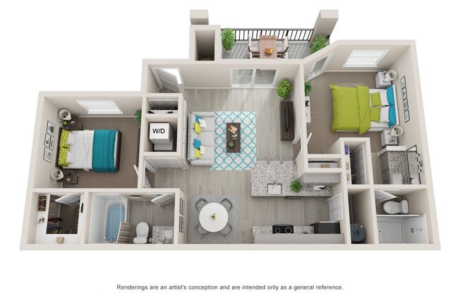 2 beds, 2 baths, 988 sqft, $1,568, Unit 728-108