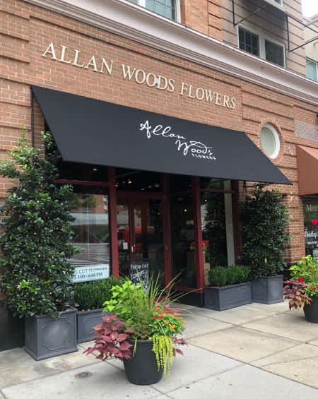 A flower shop at Calvert House Apartments, Washington, 20008