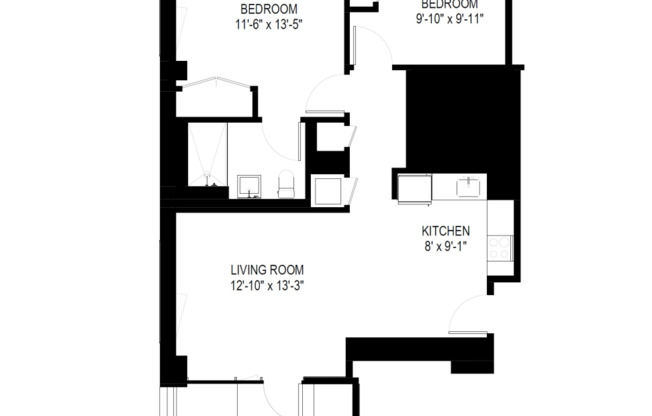 2 beds, 2 baths, $5,425, Unit 814