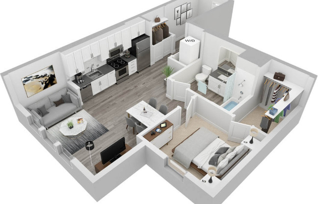 1 bed, 1 bath, 699 sqft, $2,105