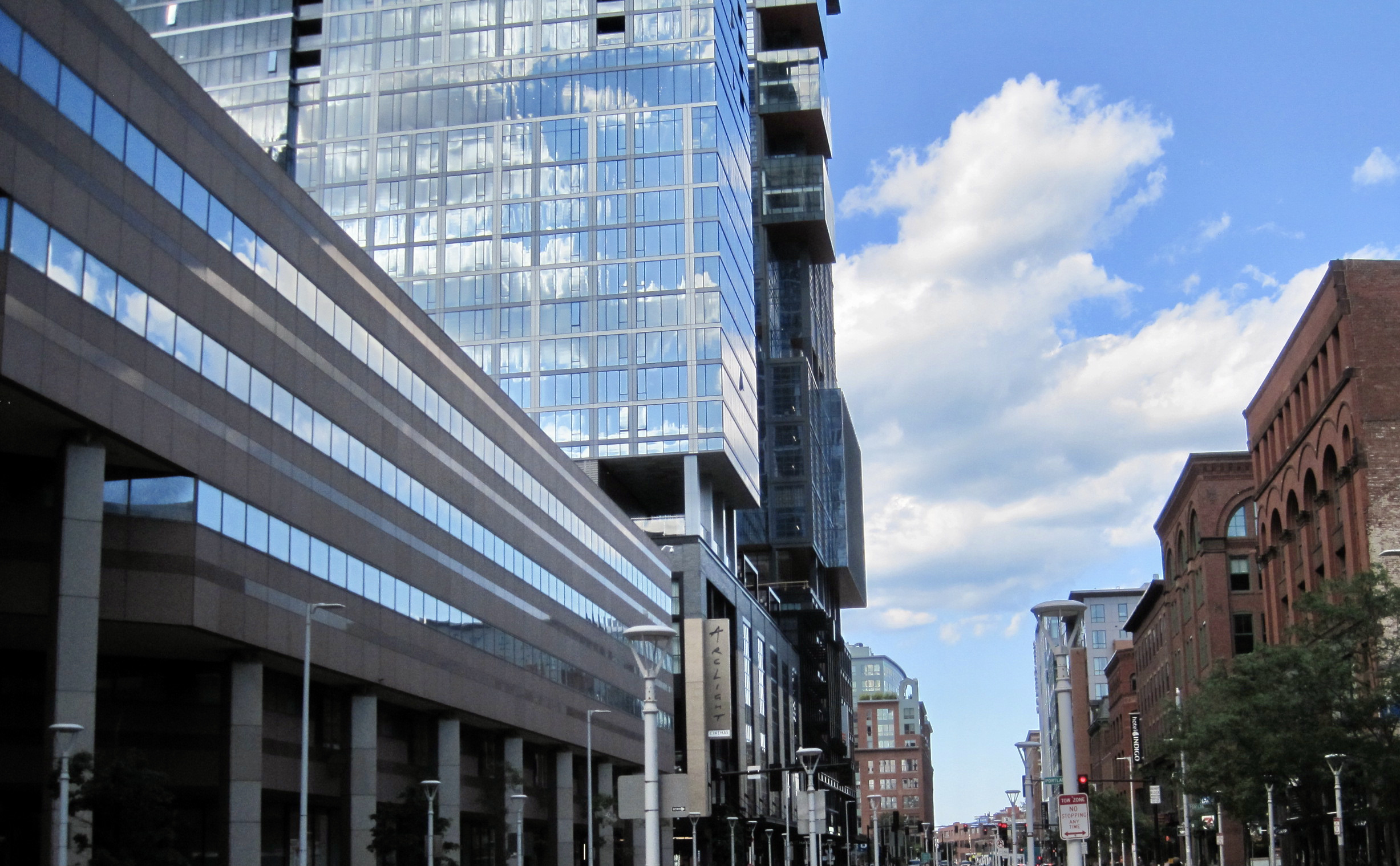 Photo of buildings along Causeway Street in Boston's West End neighborhood.