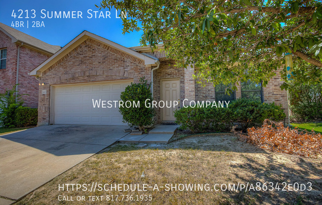 4 beds, 2 baths, 2,098 sqft, $2,295