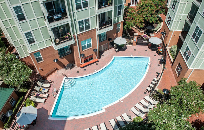 Aerial View Of Pool  at 800 Carlyle, Virginia