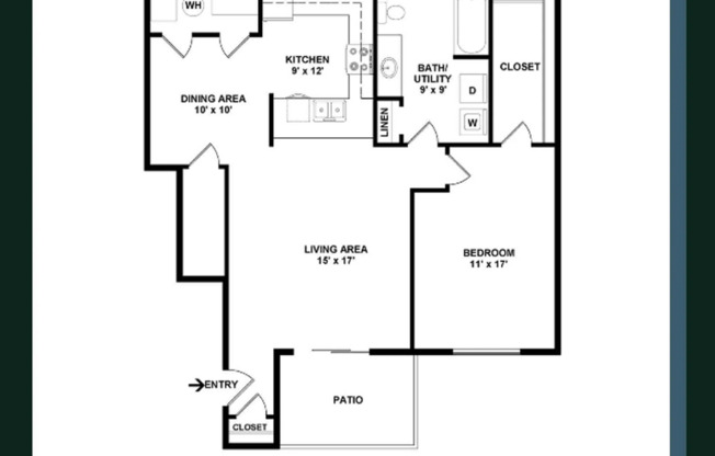 1 bed, 1 bath, 990 sqft, $1,460, Unit 33481