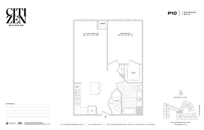 1 bed, 1 bath, 850 sqft, $2,690, Unit 515