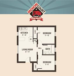 2 beds, 1 bath, 733 sqft, $1,210