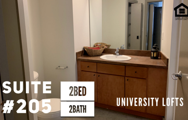 2 beds, 2 baths, 1,100 sqft, $1,665, Unit 205