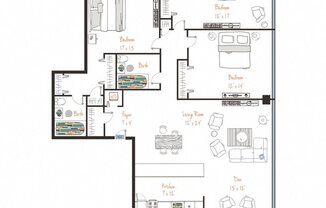 3 beds, 2 baths, 1,602 sqft, $3,295
