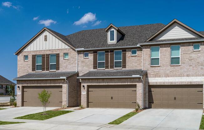 3-bedroom townhomes