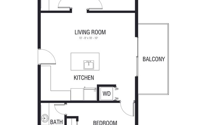2 beds, 2 baths, 740 sqft, $3,495, Unit 5109-201