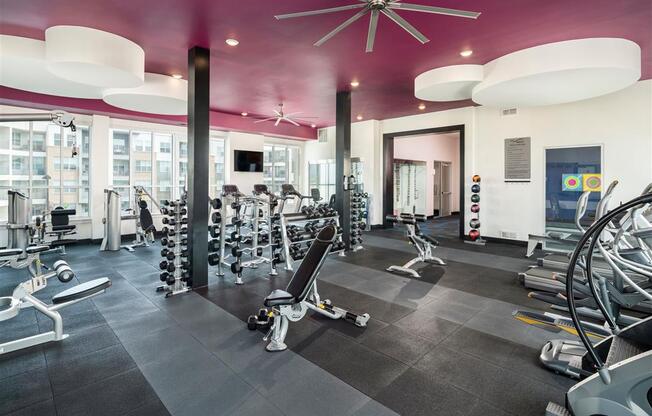 Fitness Center With Modern Equipment at Parc West Apartments, Draper, 84020