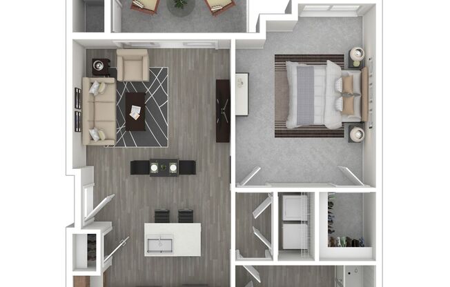 1 bed, 1 bath, $1,960, Unit 4202