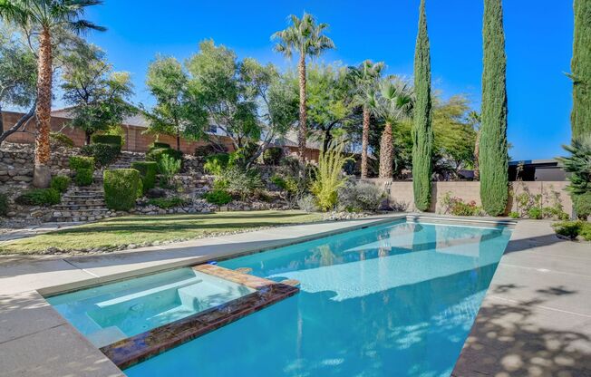 Stunning Lone Mountain estate with a pool and spa