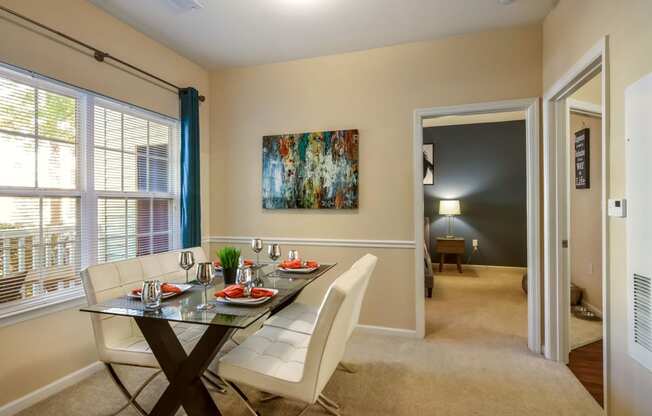 Furnished Dining Room at Courthouse Square Apartments in Stafford, VA