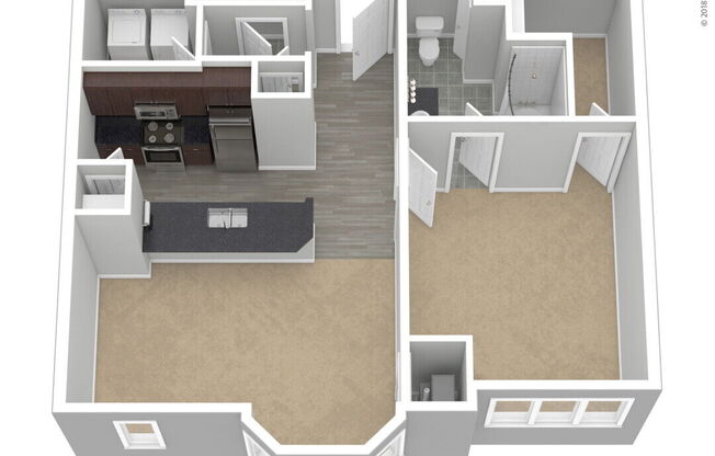 1 bed, 1 bath, 763 sqft, $1,940