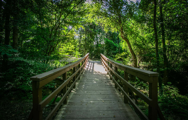 Nature Preserve and Walking Trail at Apartments on Buford Highway