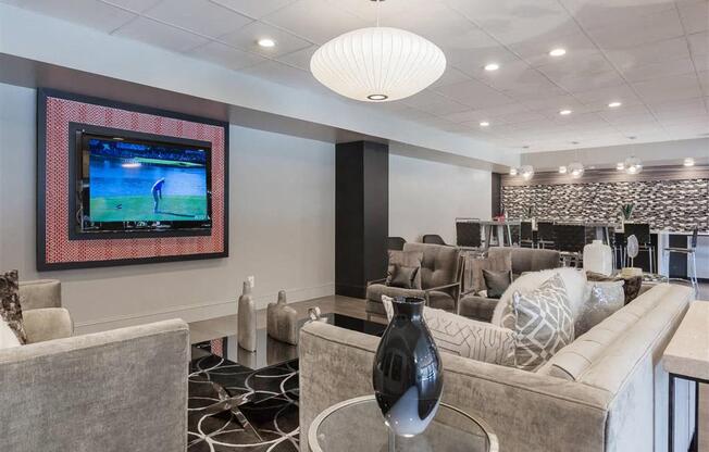 Relaxing space in our Resident Lounge at Trillium Apartments, Fairfax, VA