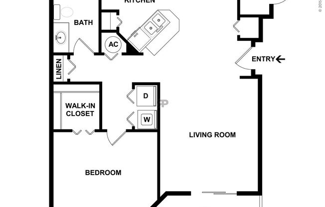 1 bed, 1 bath, 769 sqft, $1,070