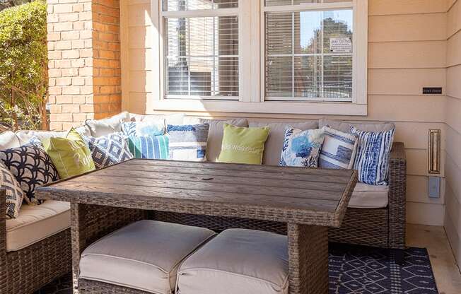 patio at Lubbock apartments