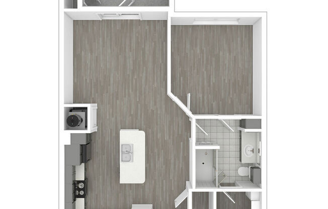 1 bed, 1 bath, 804 sqft, $1,258