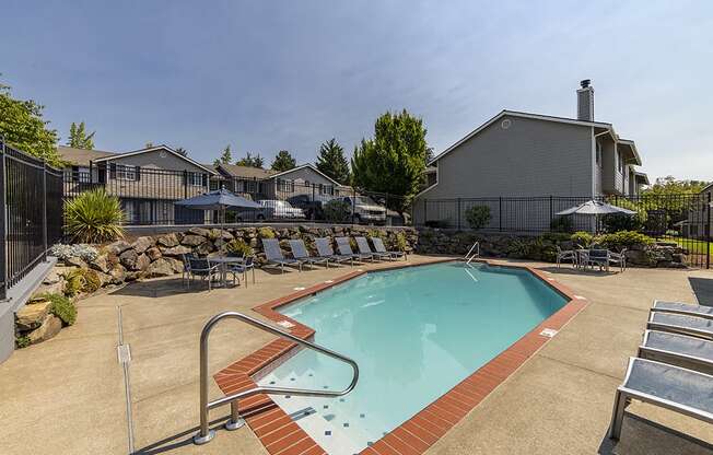 Pool at Arterra Apartments, Kent, Washington