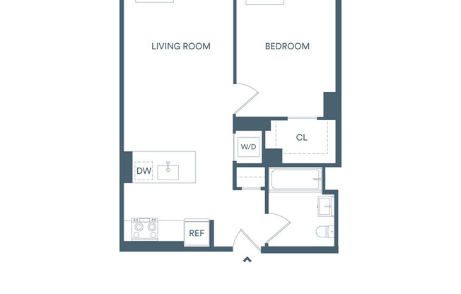 1 bed, 1 bath, $3,130, Unit 810E