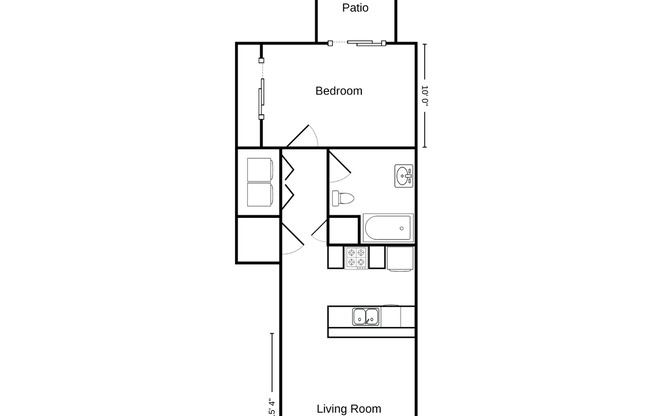 1 bed, 1 bath, 702 sqft, $1,175, Unit OS 4133-103
