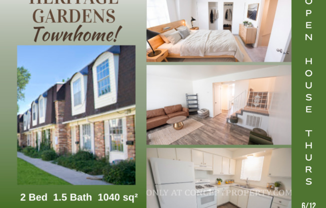 2 beds, 1.5 baths, 1,040 sqft, $1,349, Unit 14