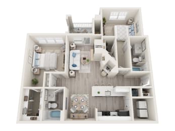 2 beds, 2 baths, 1,117 sqft, $1,818