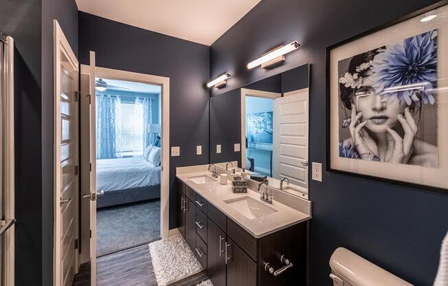 Luxurious Bathroom at One Deerfield Apartments, Mason, OH, 45040