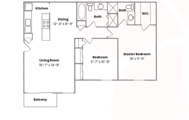 2 beds, 2 baths, 1,038 sqft, $1,725, Unit 37-9674-102
