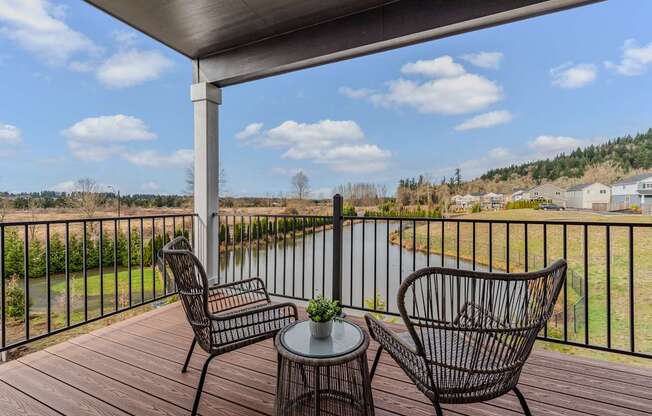 Large Personal Patio at Thrive at Green Mountain, Camas, WA, Washington