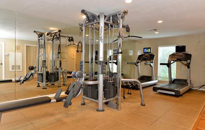 Workout Facility with various machines Aventine at Forest Lake Oldsmar Tampa Florida