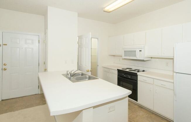 kitchen with island