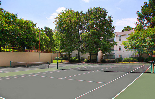 Tennis Court view during daytime