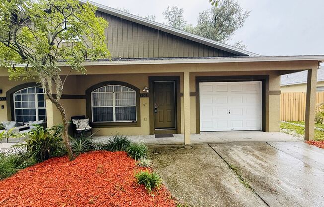 Newly Remodeled 3-Bedroom, 2-bathroom with garage for rent Near Busch Gardens & USF!