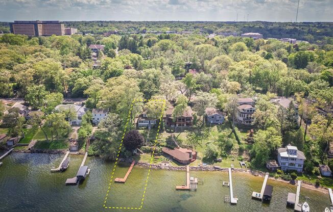 Lake Mendota 3BR Home for 12-Month Lease – Spring Harbor, 50' Shoreline, Unfurnished