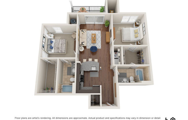 2 beds, 2 baths, 1,083 sqft, $1,775