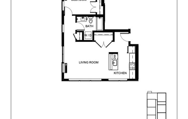 1 bed, 1 bath, 742 sqft, $1,500, Unit Unit 411