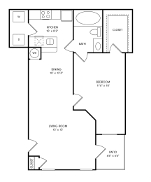 1 bed, 1 bath, 820 sqft, $1,290