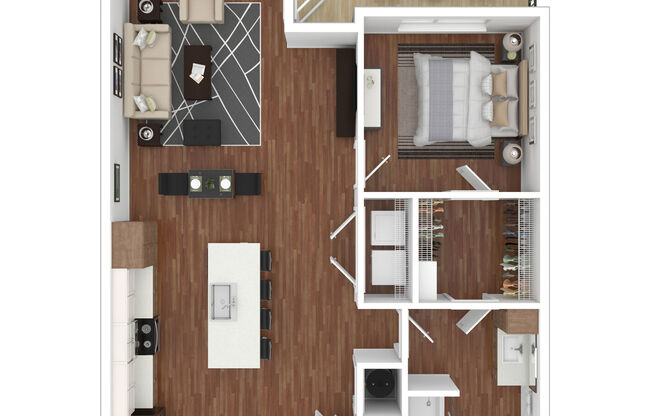 1 bed, 1 bath, 832 sqft, $1,695