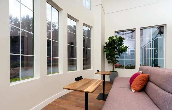 Resident Lounge in Clubhouse with Views