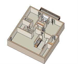 2 Bed - 2 Bath |1040 sq ft floorplan