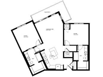 2 beds, 2 baths, 1,125 sqft, $2,385