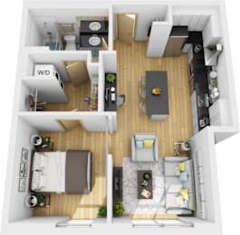 1 bed, 1 bath, 565 sqft, $1,980