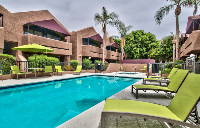 Swimming Pool at Desert Flower Apartment Homes.