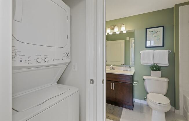 Washer and Dryer at Aurora Apartments In Maryland